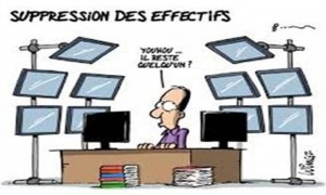 suppression des effectifs